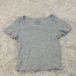 H&M Light Gray Kids Short Sleeve Tee